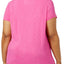 HUE PLUS Rose-Violet Printed Lounge Tee