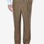 Haggar Big & Tall Eclo Stria Classic-fit Pleated Hidden Expandable Waistband Dress Pants Khaki