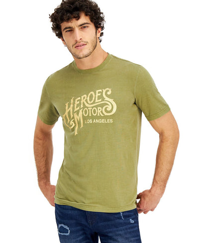 Heroes Motors Signature Graphic T-shirt Army Green