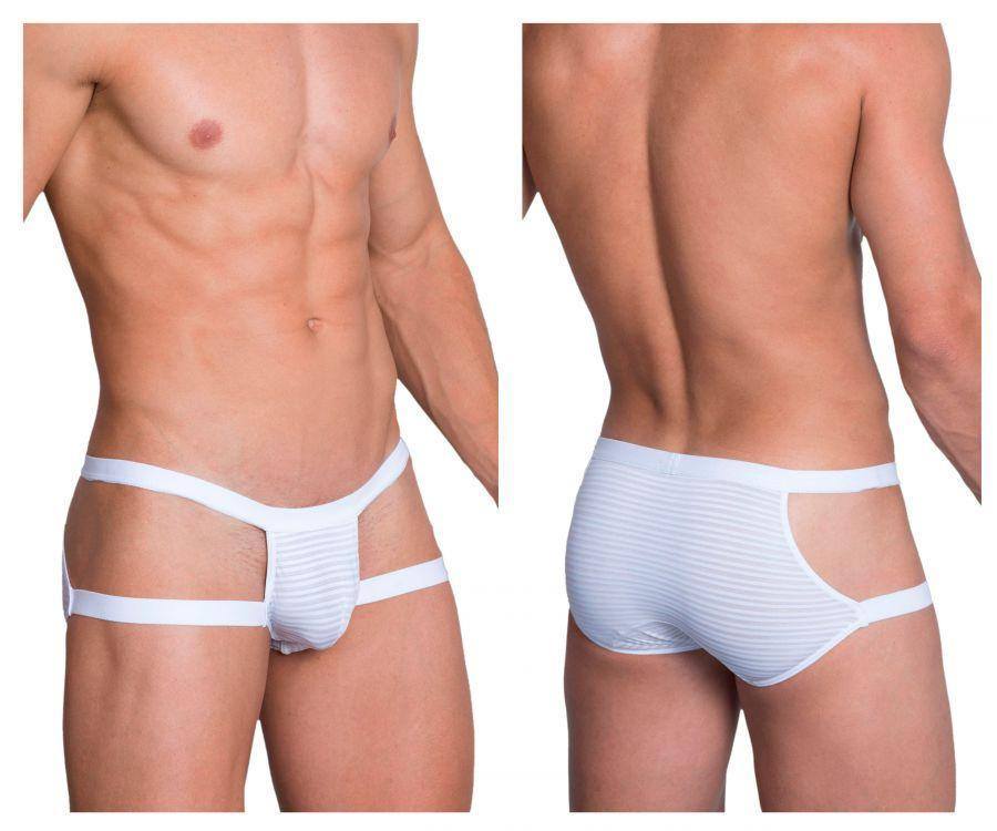 Hidden White 958 Open Side Brief