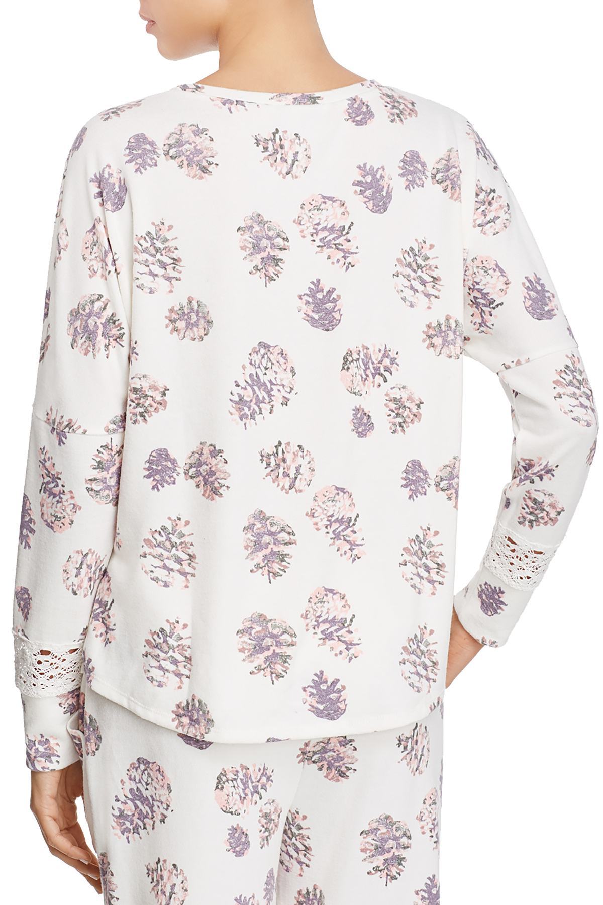 Honeydew Intimates Pinecone-Printed "I Sleigh" Lounge Top