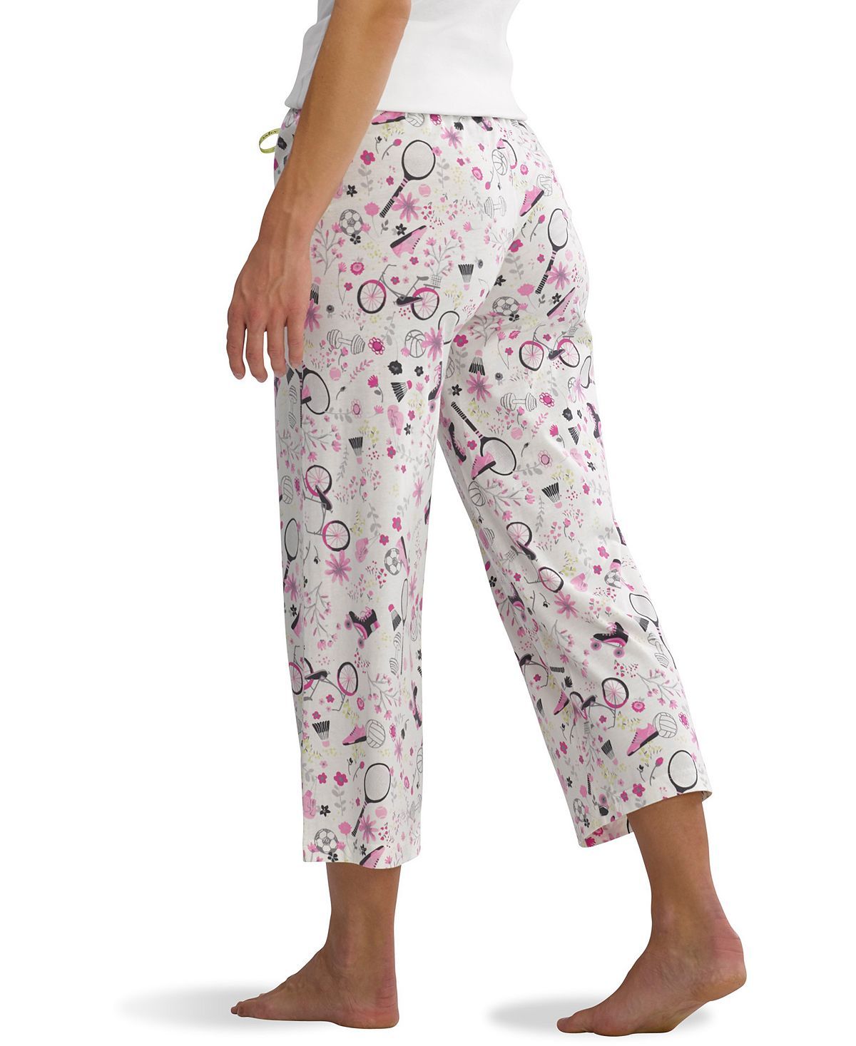 Hue Backyard Capri Pajama Pants Off White