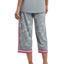 Hue Capri Pajama Pants Sleet