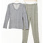 Hue Wo Ribbed Henley Pajama Set Sleet