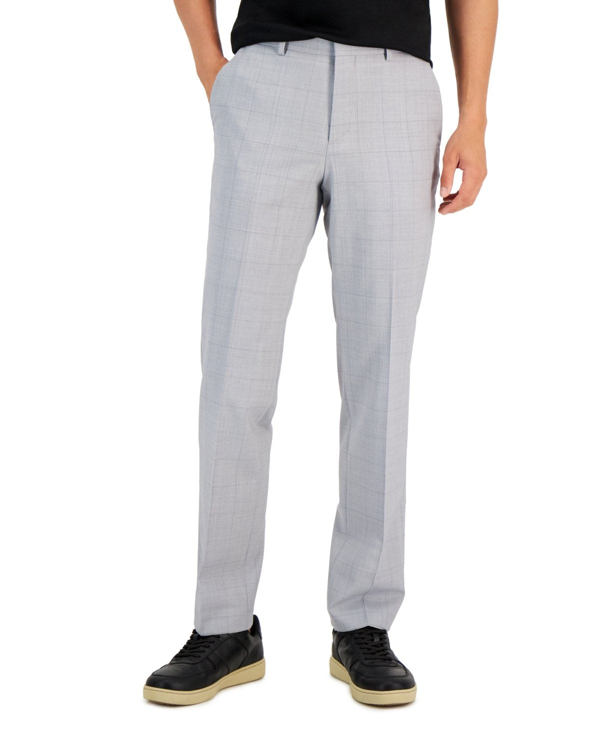 Hugo Boss Men's Modern-Fit Check Wool Suit Pants