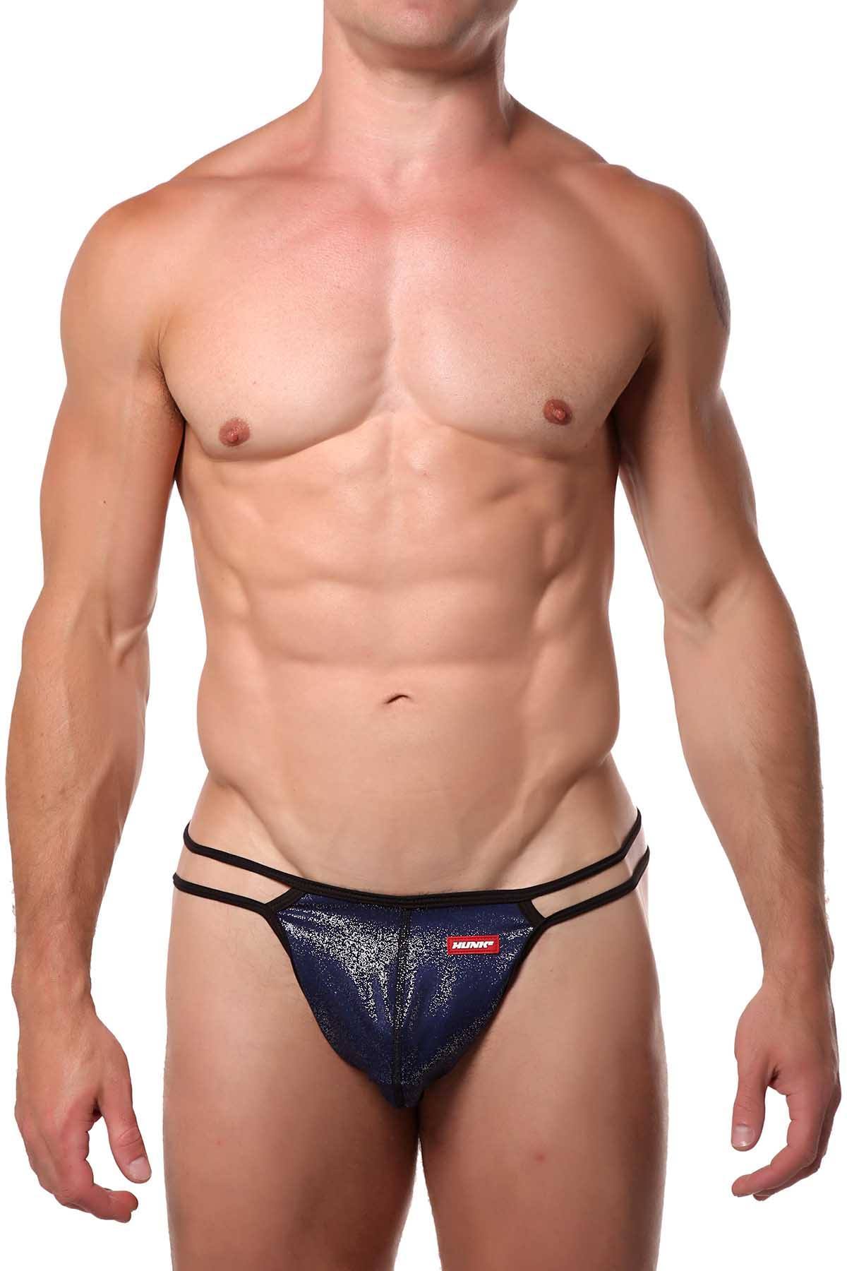 Hunk² Navy/Silver-Glitter Chaos Nova² Thong