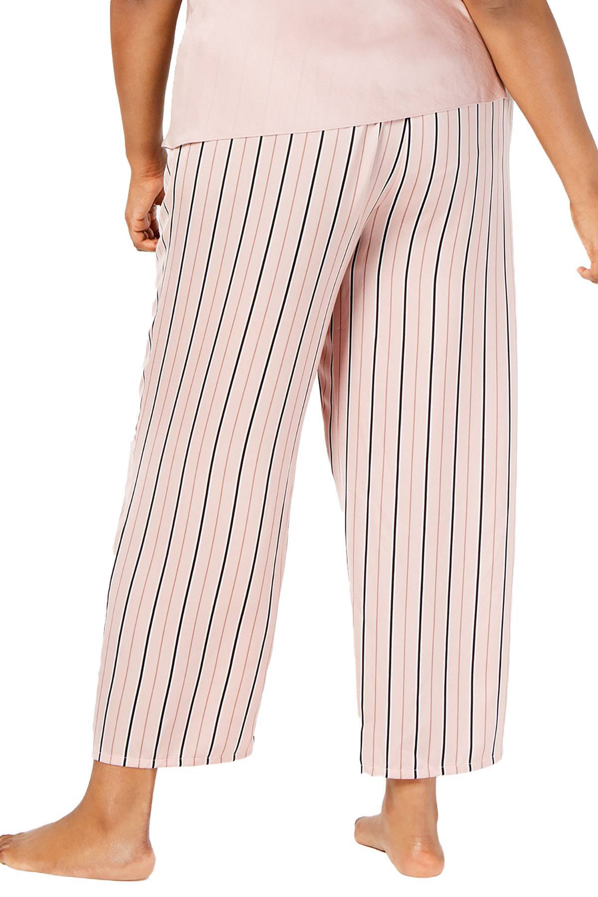 INC International Concepts PLUS Printed Pajama Pant in Blushing Stripe