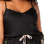 INC International Concepts PLUS Scalloped Neck Camisole PJ Top in Deep Black