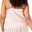 INC International Concepts PLUS Scalloped Neck Camisole PJ Top in Sandy Blush