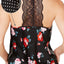 INC International Concepts Satin Tuxedo Stripe Camisole in Black Polka Dot