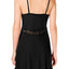 INC International Concepts Ultra Soft Lace Detail Chemise in Deep Black