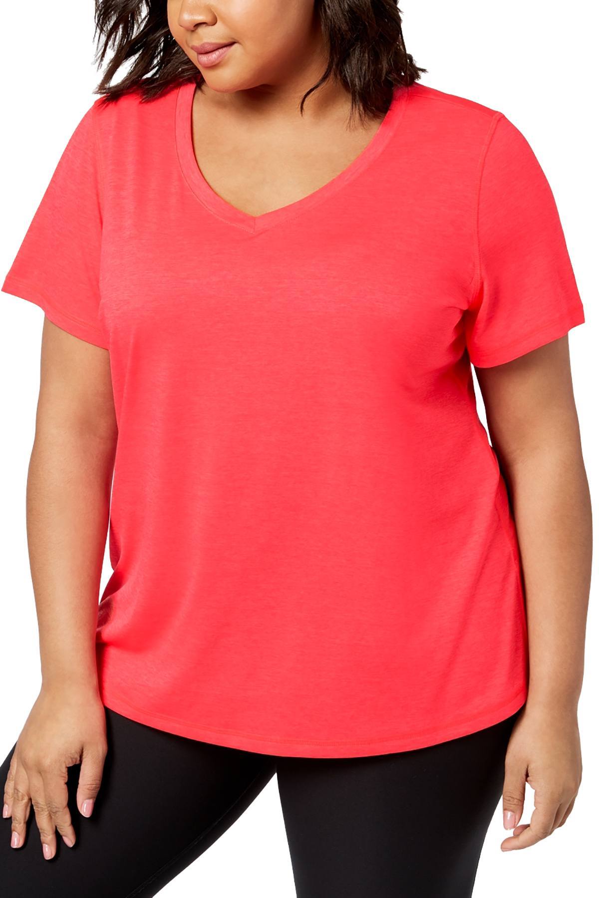 Ideology PLUS Tropical-Melon RapiDry Performance V-Neck Tee