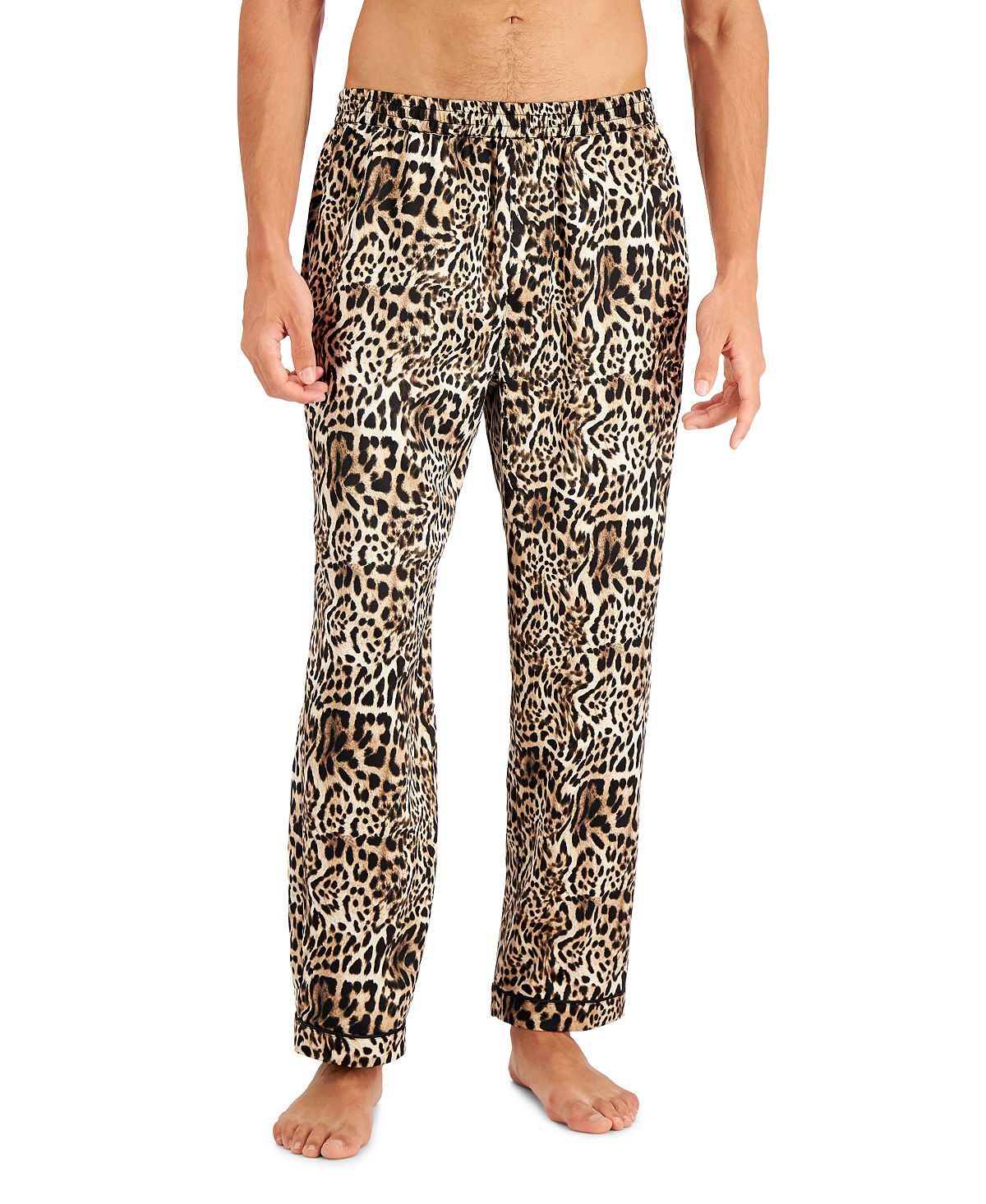 Inc International Concepts Cheetah-print Satin Pajama Pants Animal Print