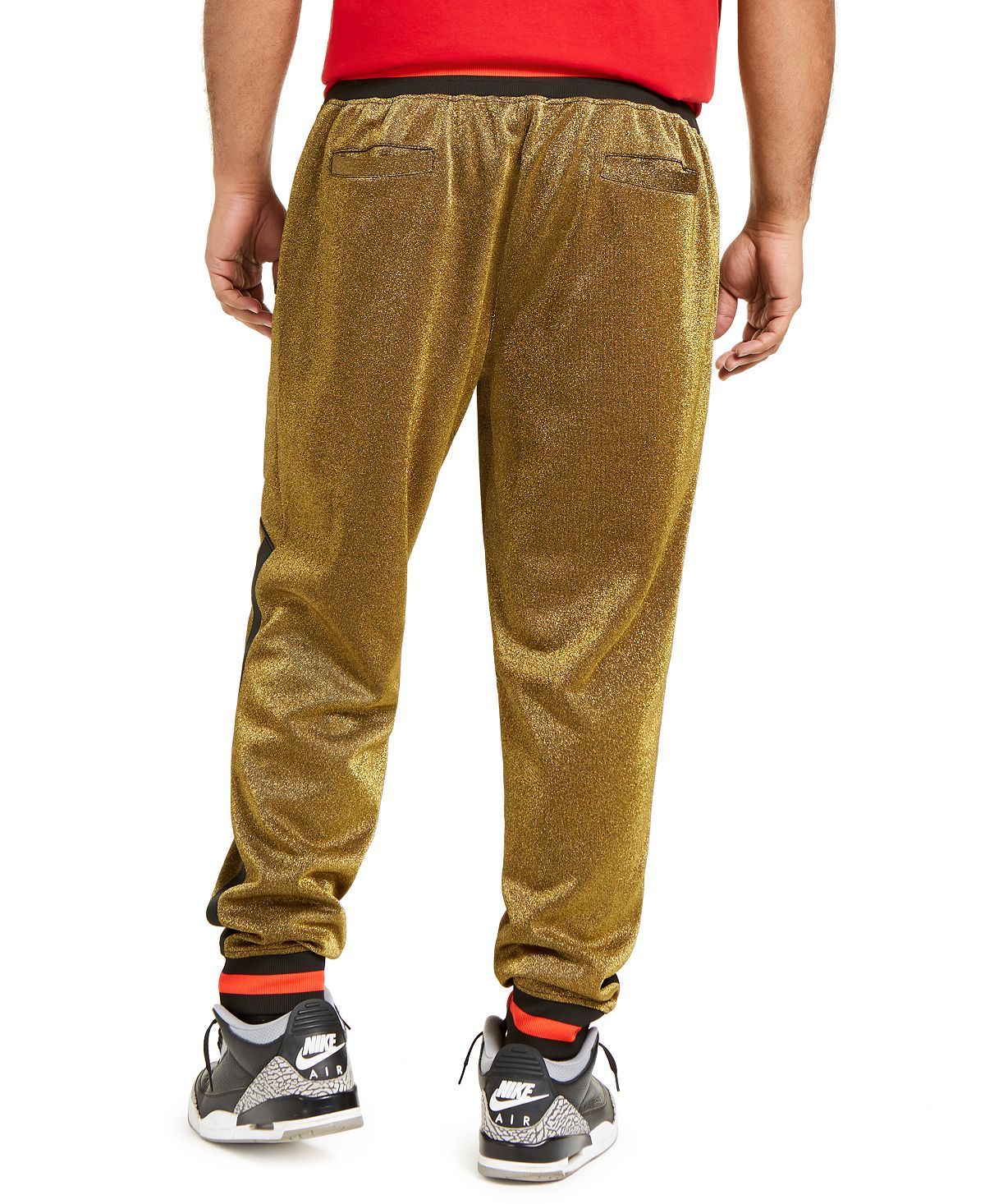 Inc International Concepts Inc Big & Tall Metallic Jogger Pants Inc Gold