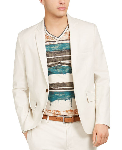 Inc International Concepts Inc Slim-fit Linen Jasper Blazer Stone Block