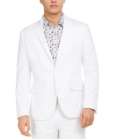 Inc International Concepts Inc Slim-fit Linen Jasper Blazer White Pure