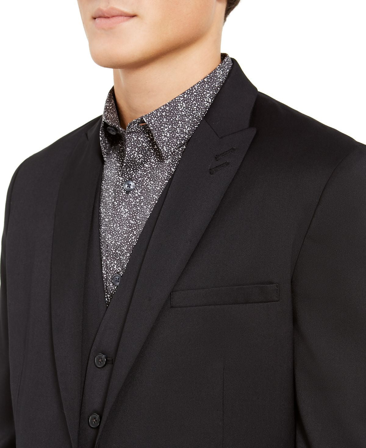 Inc International Concepts Inc Slim-fit Stretch Twill Blazer Deep Black