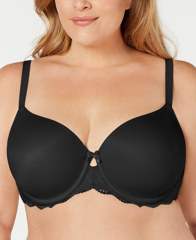 Inc International Concepts Inc Wo Plus Lace-trim Balconette Bra Black