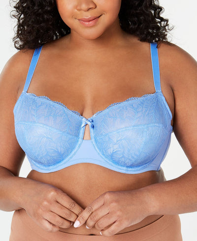 Inc International Concepts Inc Wo Plus Unlined Lace Bra Yacht Blue