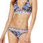 JAG Tropical Palm Halter Bikini Top in Navy/Bleu Marine