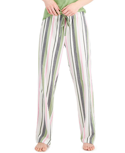 Jenni Cotton Pajama Pants Variegated Strp