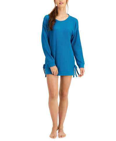 Jenni Cotton Waffle Pajama Tunic Celestial