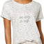 Jenni Graphic Print Lounge Top in Sunday Heather Oatmeal