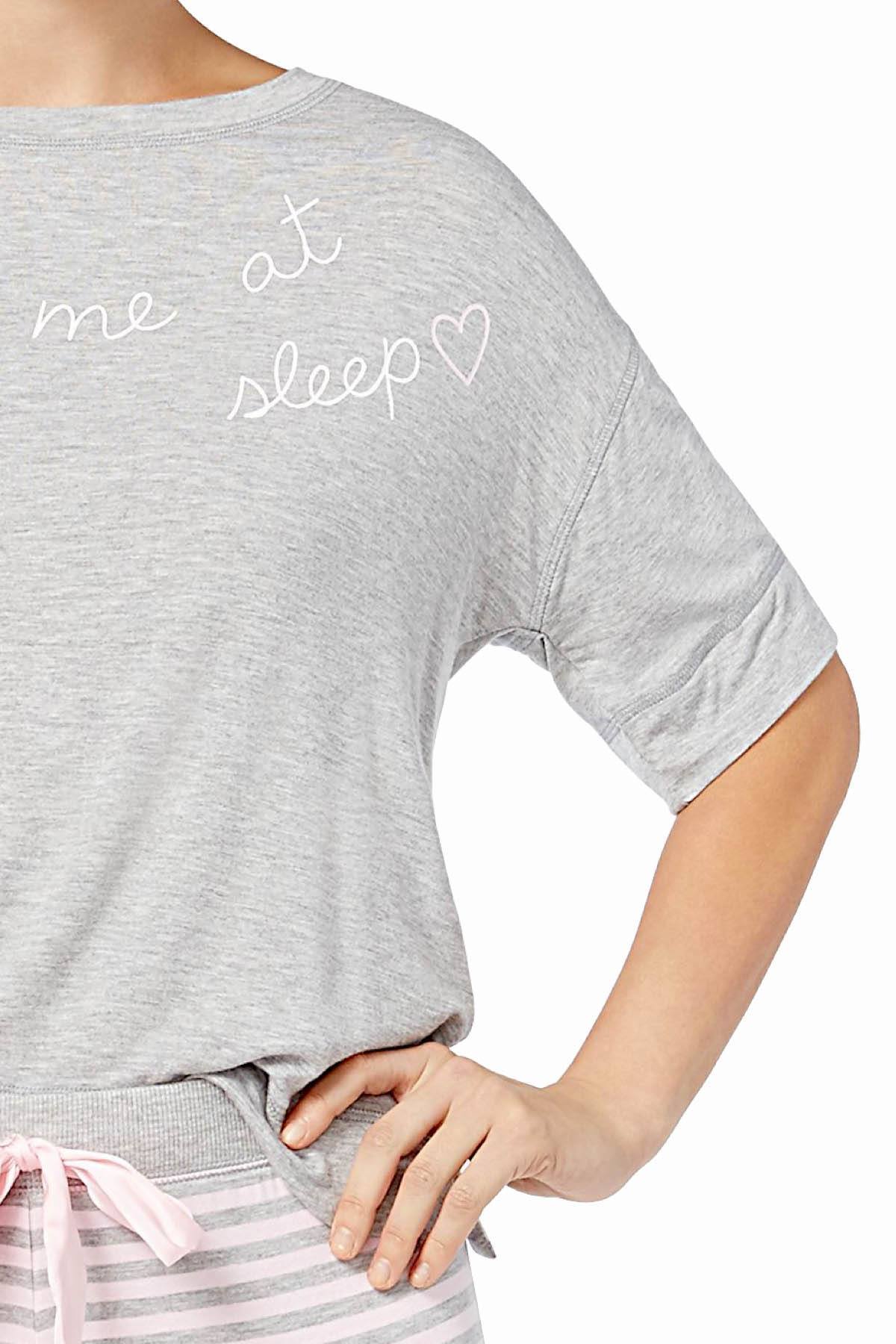 Jenni Lounge Tee in You Had Me At Sleep Grey