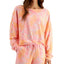 Jenni On Repeat Super Soft Crew Sleep Top Pink Tiedye