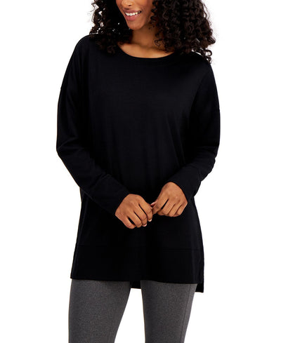 Jenni Pajama Tunic Top Deep Black