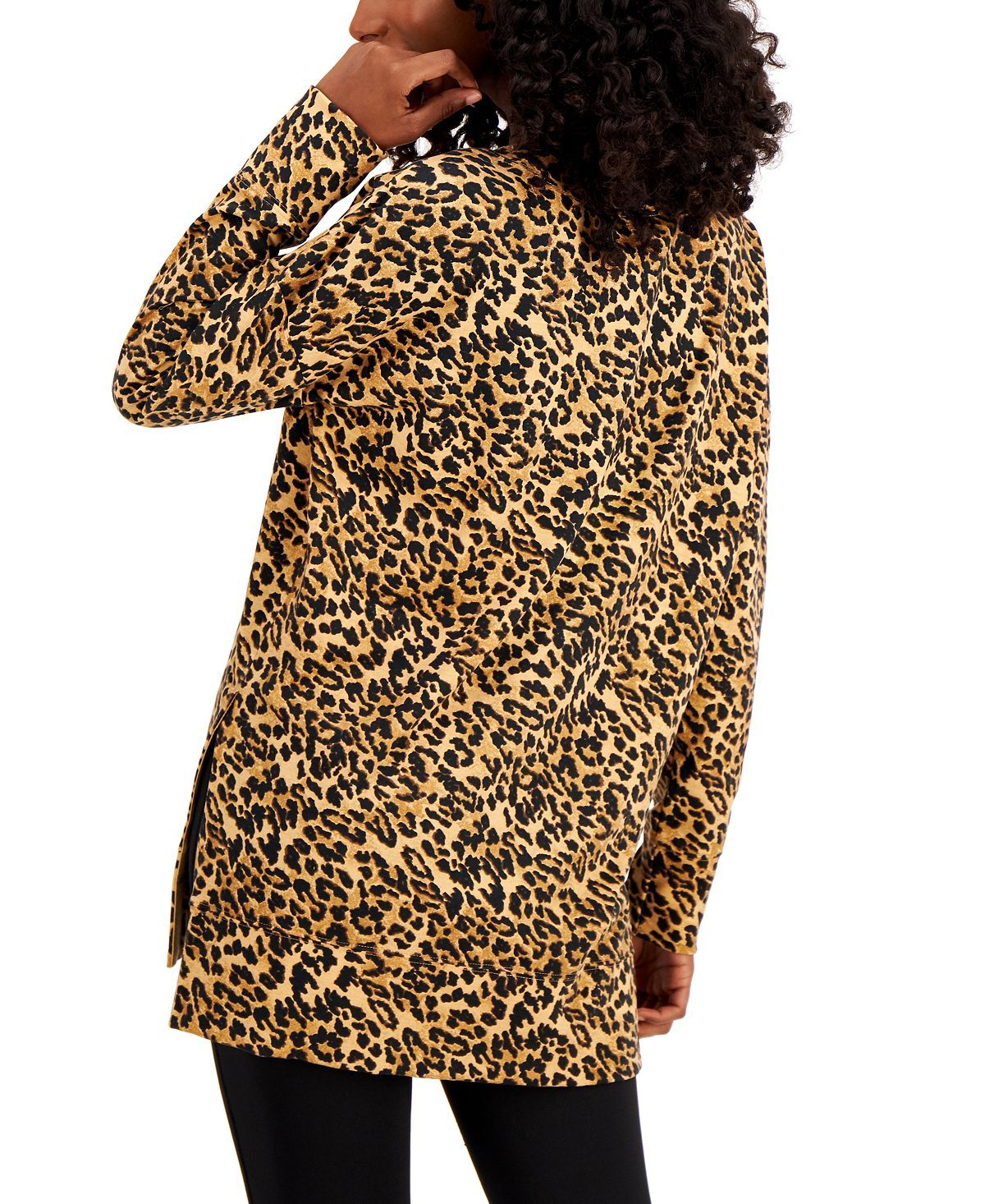 Jenni Pajama Tunic Top Leopard