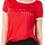 Jenni Ringer T-Shirt in Sun Sleep Embroidered Red