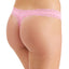 Jenni Wo Lace-trim Thong Cali Pink