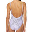 Jessica Simpson Printed Tie-waist One-piece Swimsuit Lavender Multi