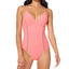 Jessica Simpson Rose Bay Textured One-piece Swimsuit Melon