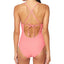 Jessica Simpson Rose Bay Textured One-piece Swimsuit Melon