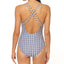 Jessica Simpson Venice Beach Printed Plunging Strappy One-piece Swimsuit Multi