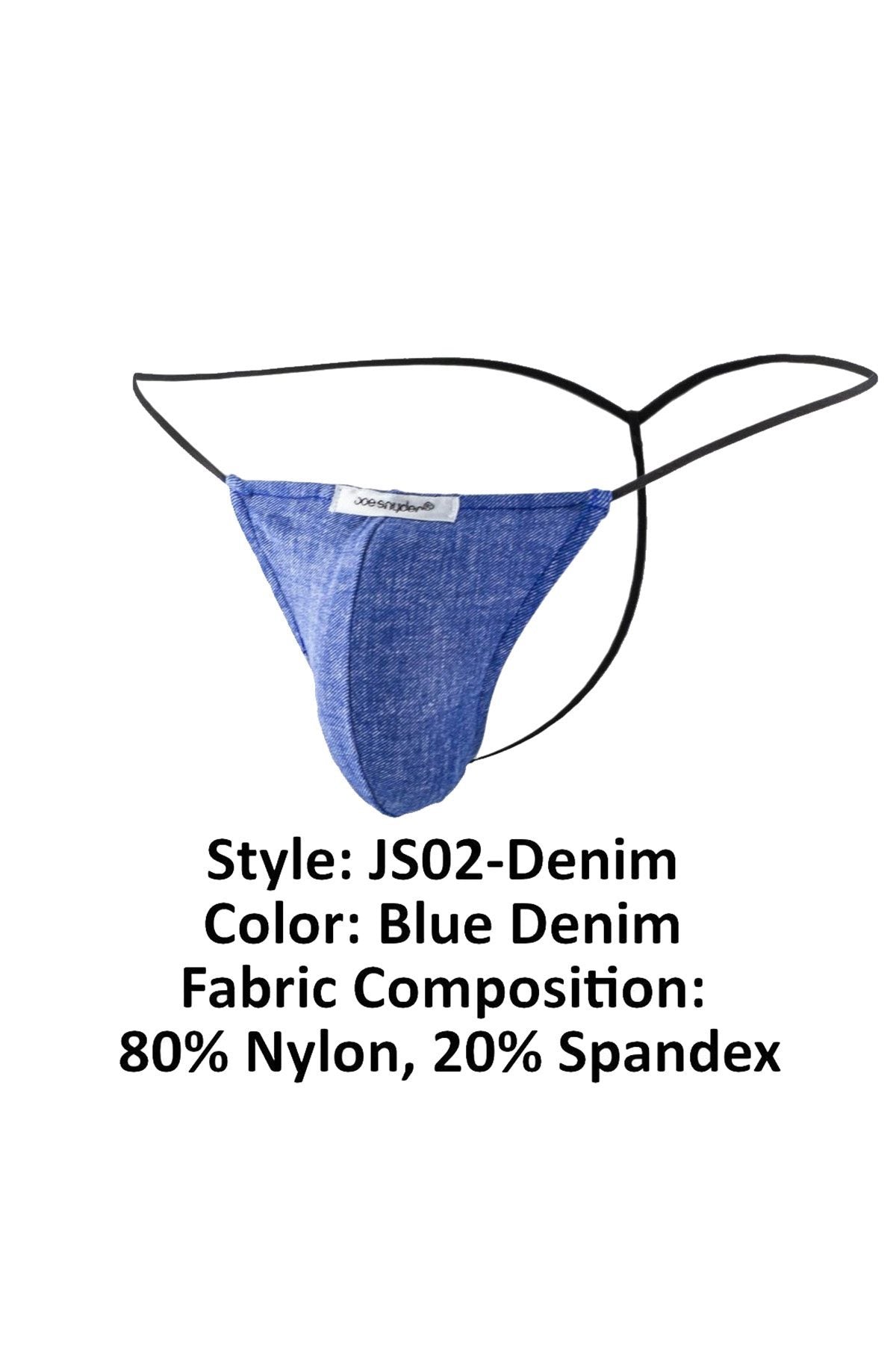 Joe Snyder Blue Denim G-String