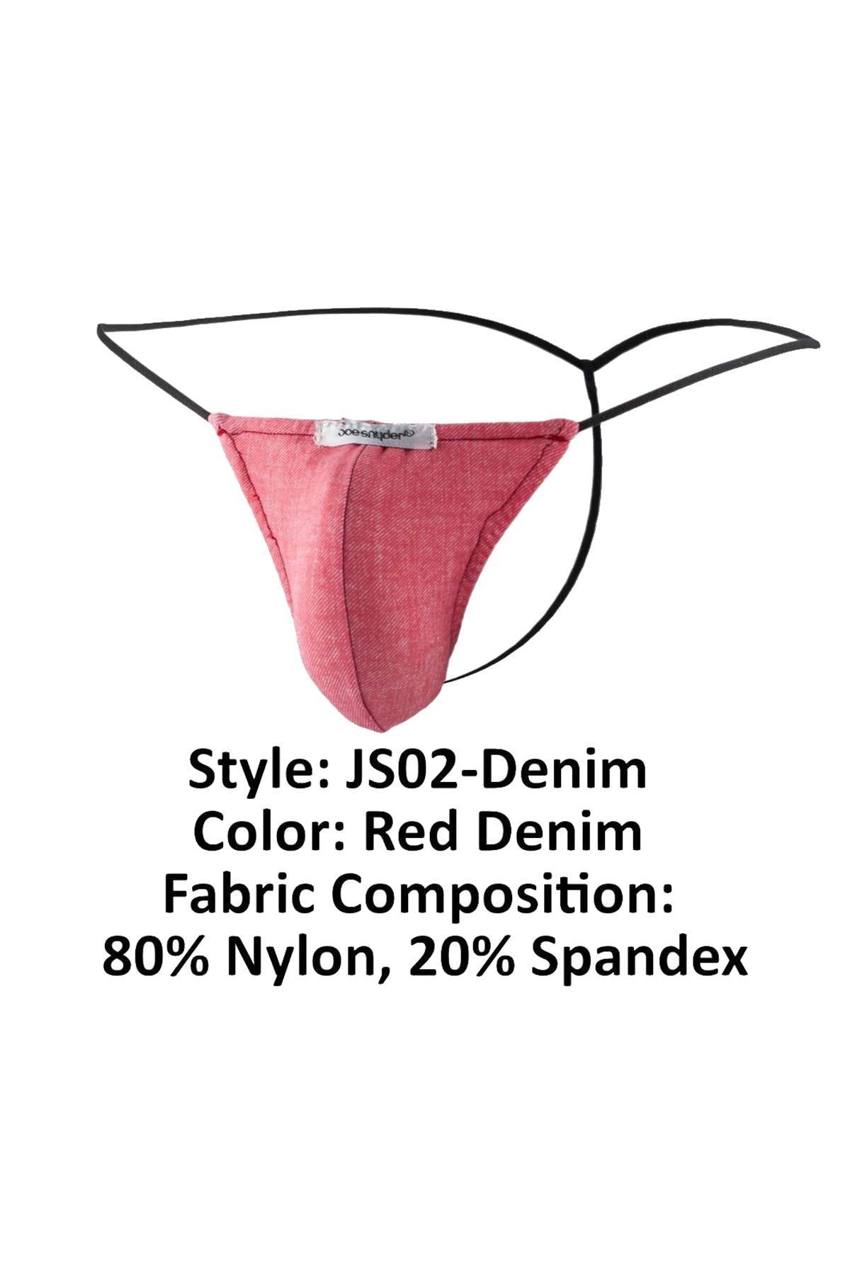 Joe Snyder Red Denim G-String