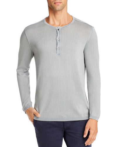 John Varvatos Star Usa Long-sleeve Henley Reflection