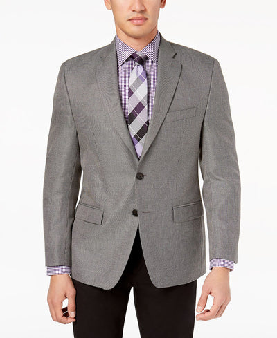 Lauren Ralph Lauren Classic-fit Ultraflex Patterned Sport Coat Grey