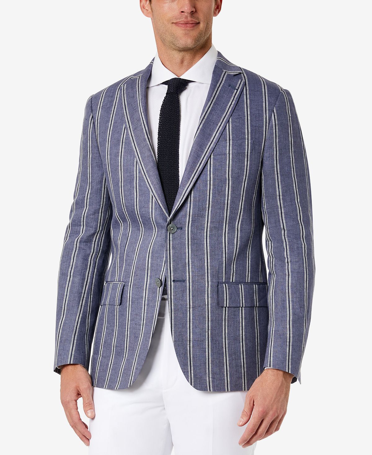 Lauren Ralph Lauren Classic-fit Ultraflex Stretch Linen Blazer Denim