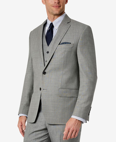 Lauren Ralph Lauren Classic-fit Wool Stretch Suit Jacket Light Grey