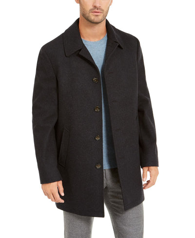 Lauren Ralph Lauren Jake Classic-fit Ledric Overcoat Charcoal Plain