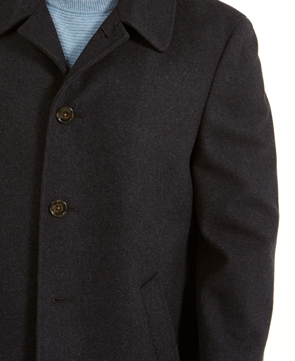 Lauren Ralph Lauren Jake Classic-fit Ledric Overcoat Charcoal Plain