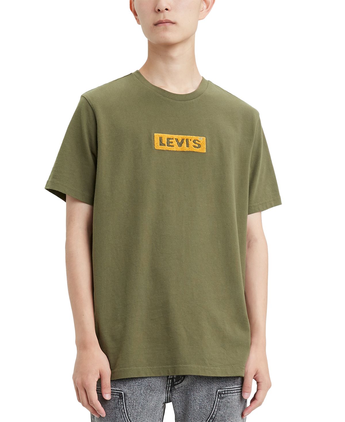 Levi's Limited Collection Chenille Boxtab T-shirt Harvest Gold Chenille