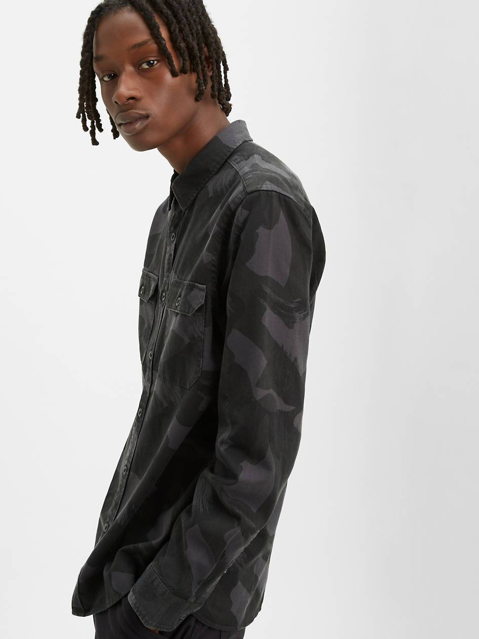 Levi's Printed Jackson Worker Shirt Black