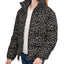 Levi's animal-print Cropped Puffer Jacket Charcoal Leopard