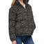 Levi's animal-print Cropped Puffer Jacket Charcoal Leopard