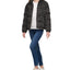 Levi's animal-print Cropped Puffer Jacket Charcoal Leopard